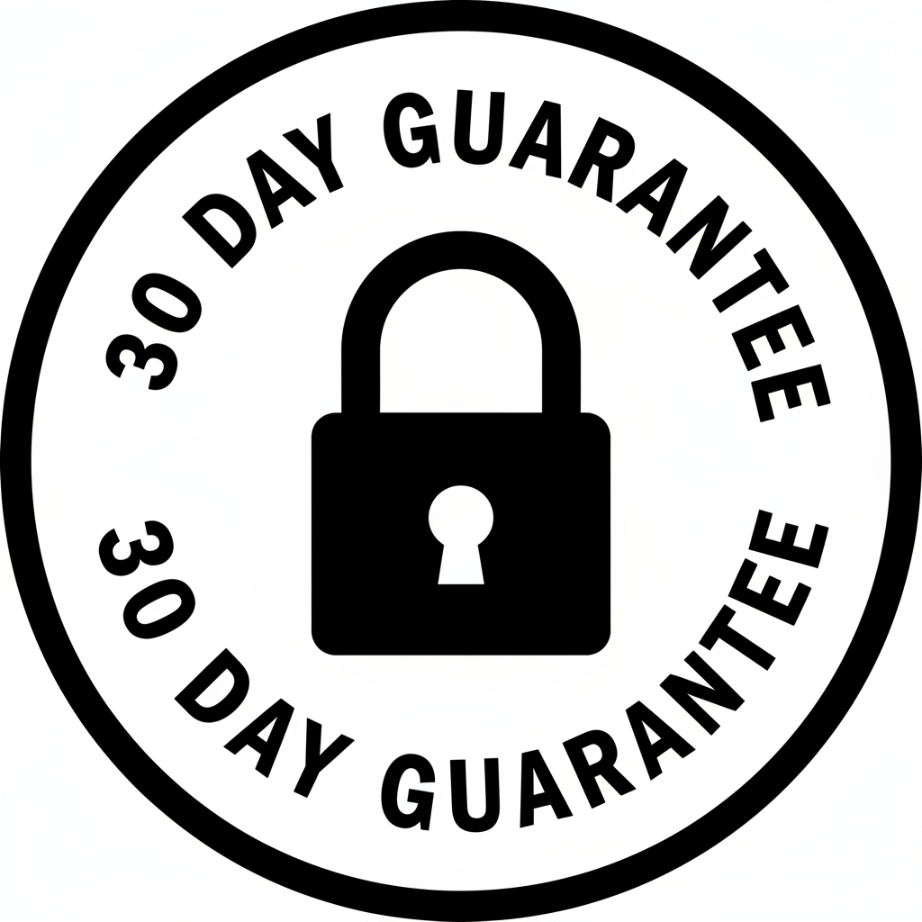 Put a lock in the middle and the text going around it