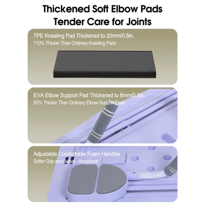 At Home Pilates Board Foldable 4-In-1 Exercise Ab Wheel Roller Exercise Equipment for Home Gym Workout Core Trainer